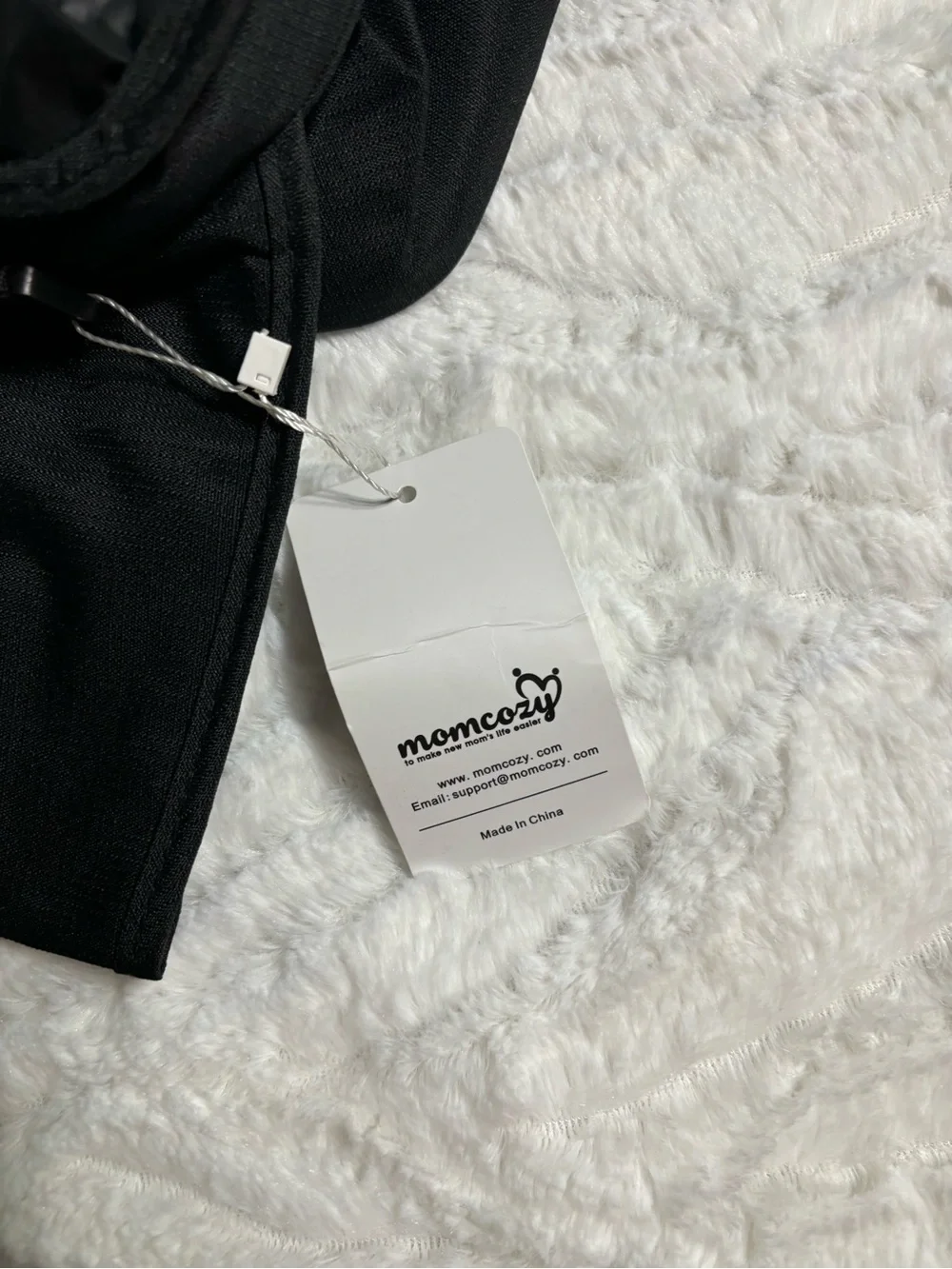 Momcozy Stroller Organizer Cup Holder Bag NWT Black New